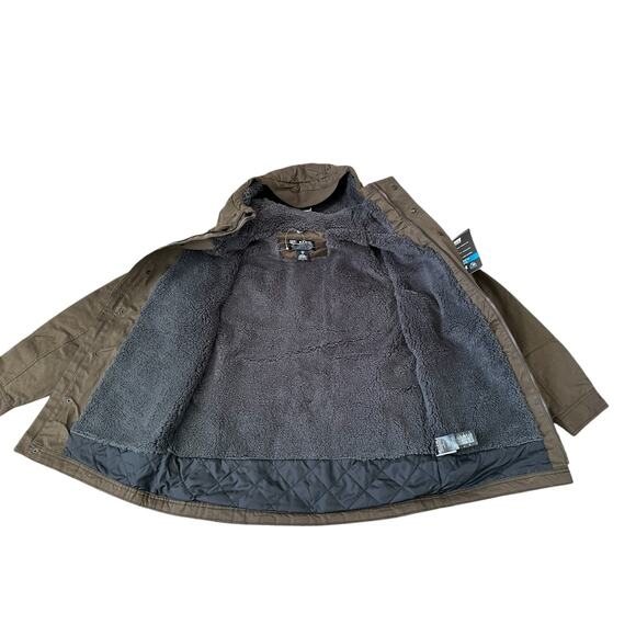 NEW Kuhl Kollusion Fleece Lined Turkish Coffee Brown Hooded Full ZIp Jacket NWT - Picture 3 of 11